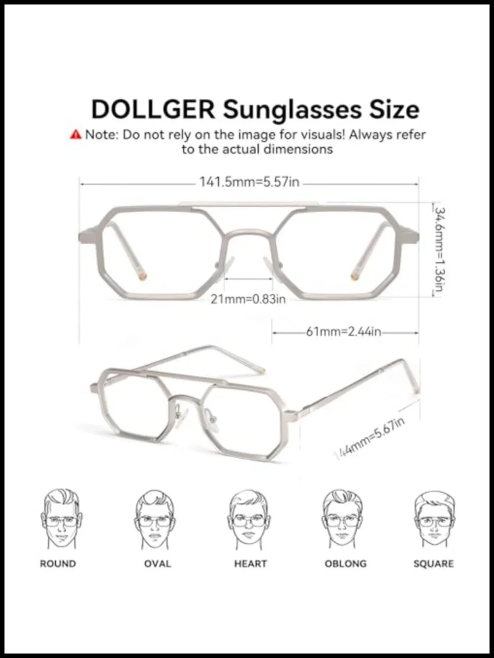 Narrow Octagon Metal Frame Sunglasses Y2K Steampunk UV400